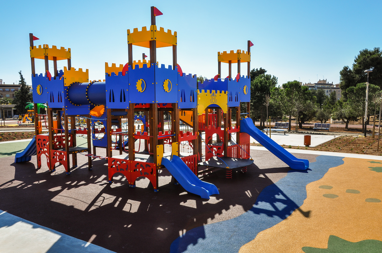 Fotografia de un parque infantil
