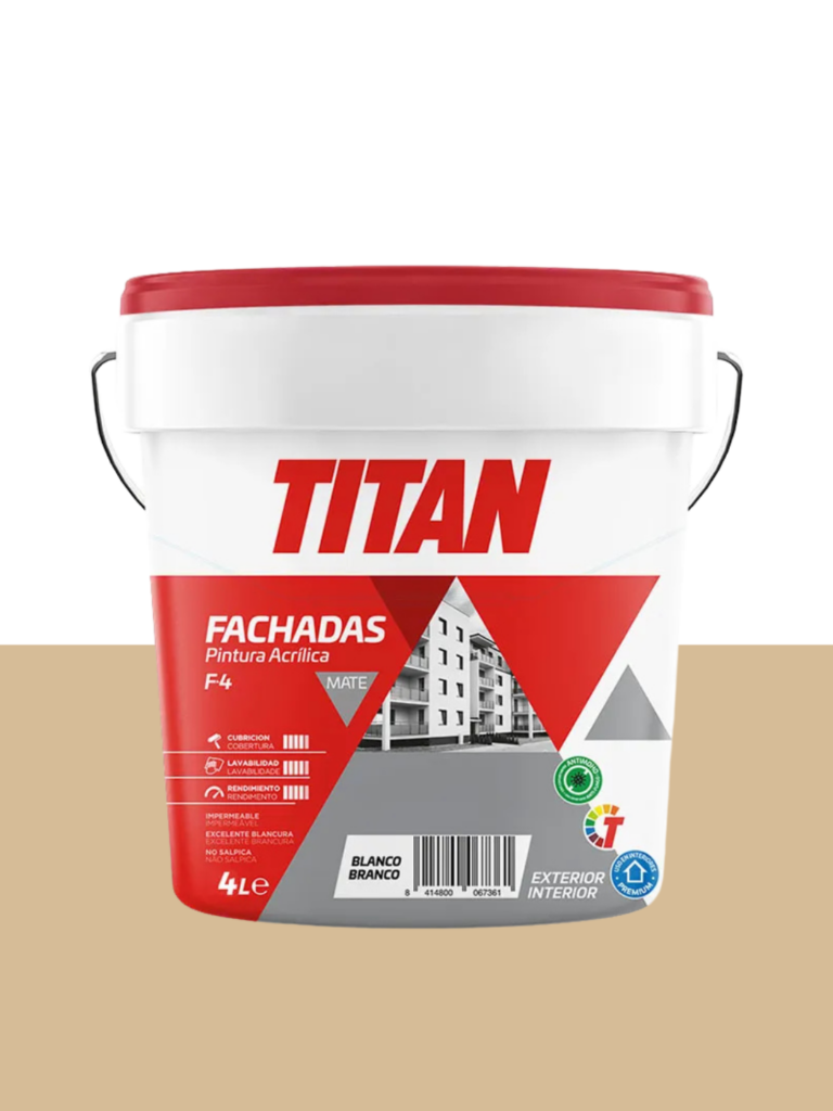 Titan TN F4 Pintura Acrílica Mate Beige 6764 – 4 L