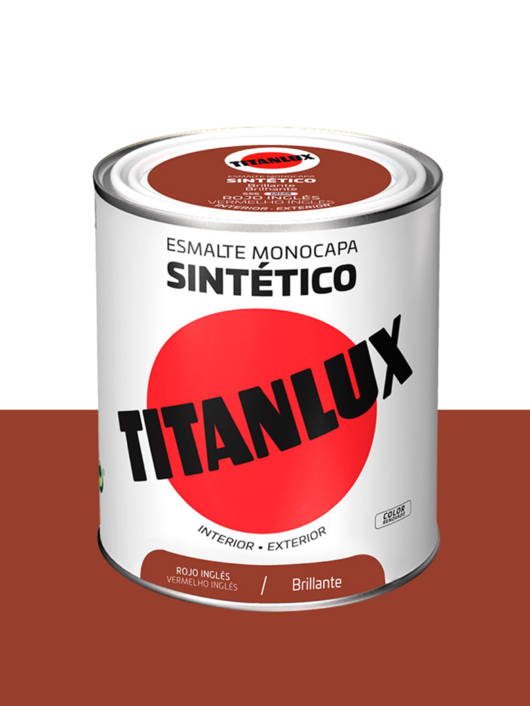 Titanlux Esmalte Sintético Brillante Rojo Inglés 0555 0,75L