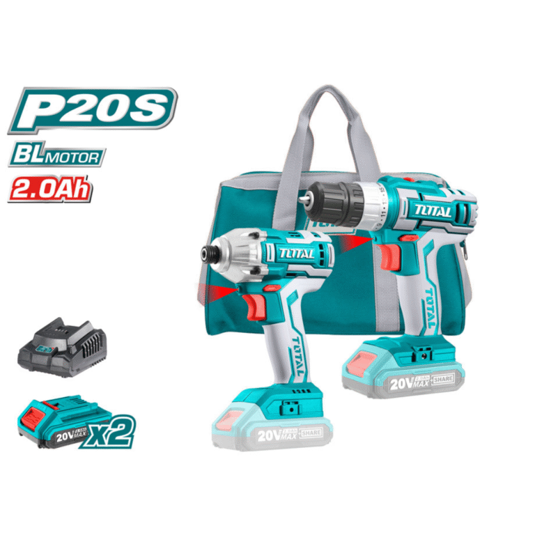 Kit Taladro + Atornillador de impacto P20S TCKLI6015 TOTAL