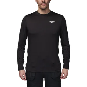 Camiseta Milwaukee Workskin™ Clima Templado Manga Corta Negra